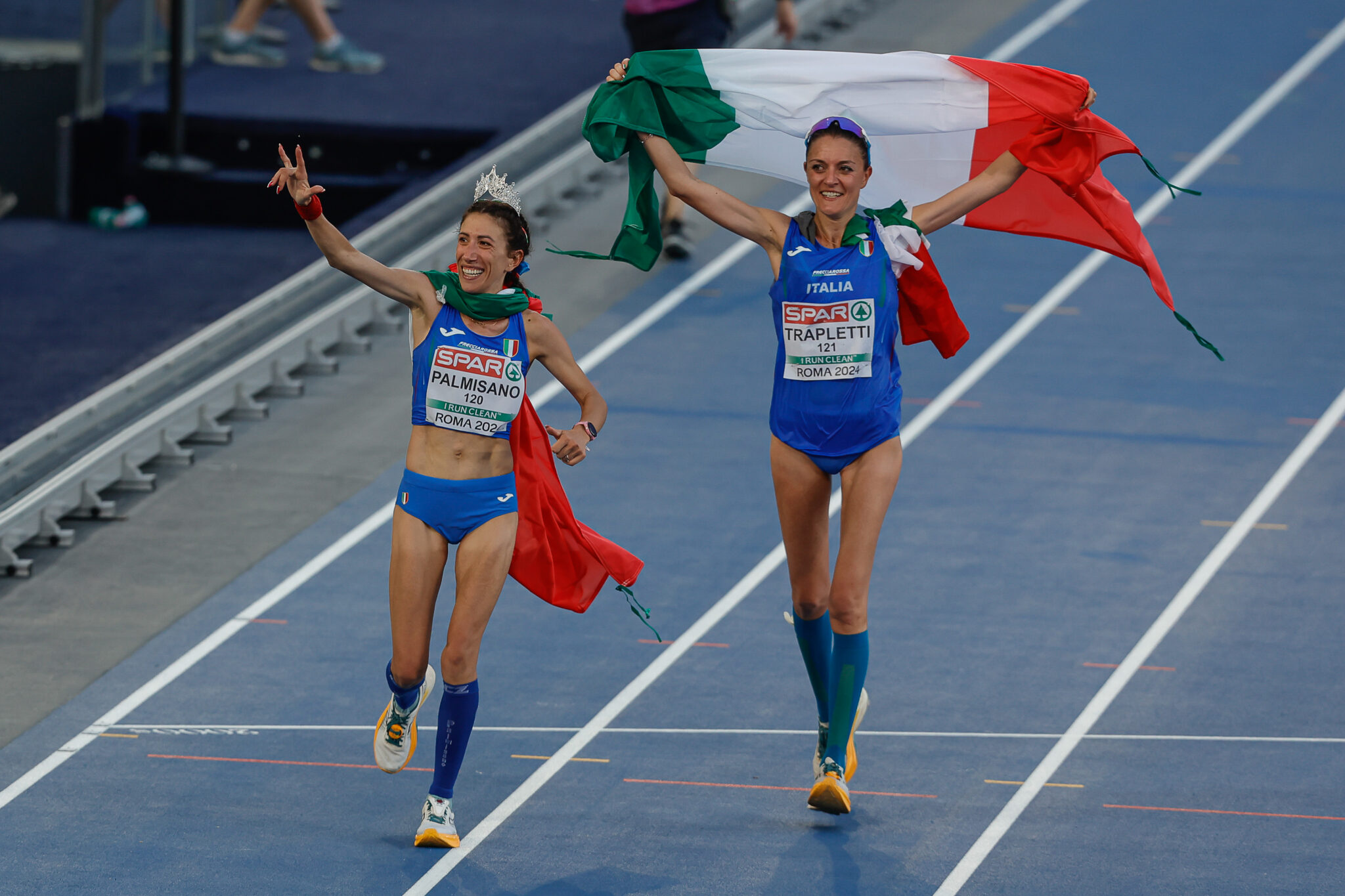 Antonella Palmisano e Valentina Trapletti. Prime medaglie azzurre negli Europei di Roma