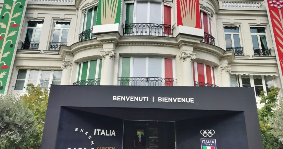 L'esterno di Le Pré Catelan, sede di Casa Italia durante le Olimpiadi di Parigi 2024