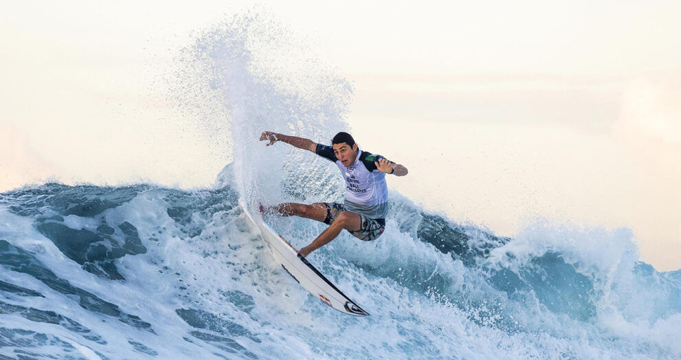 Leonardo Fioravanti campione di surgf nella foto per la biografia di Roma Sport Spettacolo