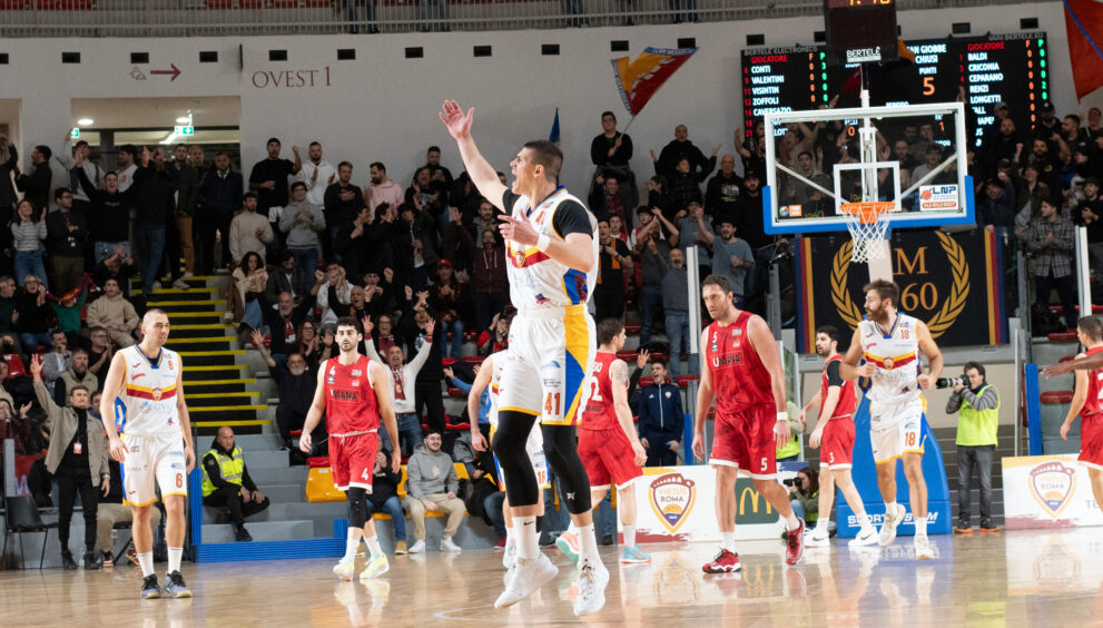 Virtus GVM Roma 1960 durante la partita contro Chiusi